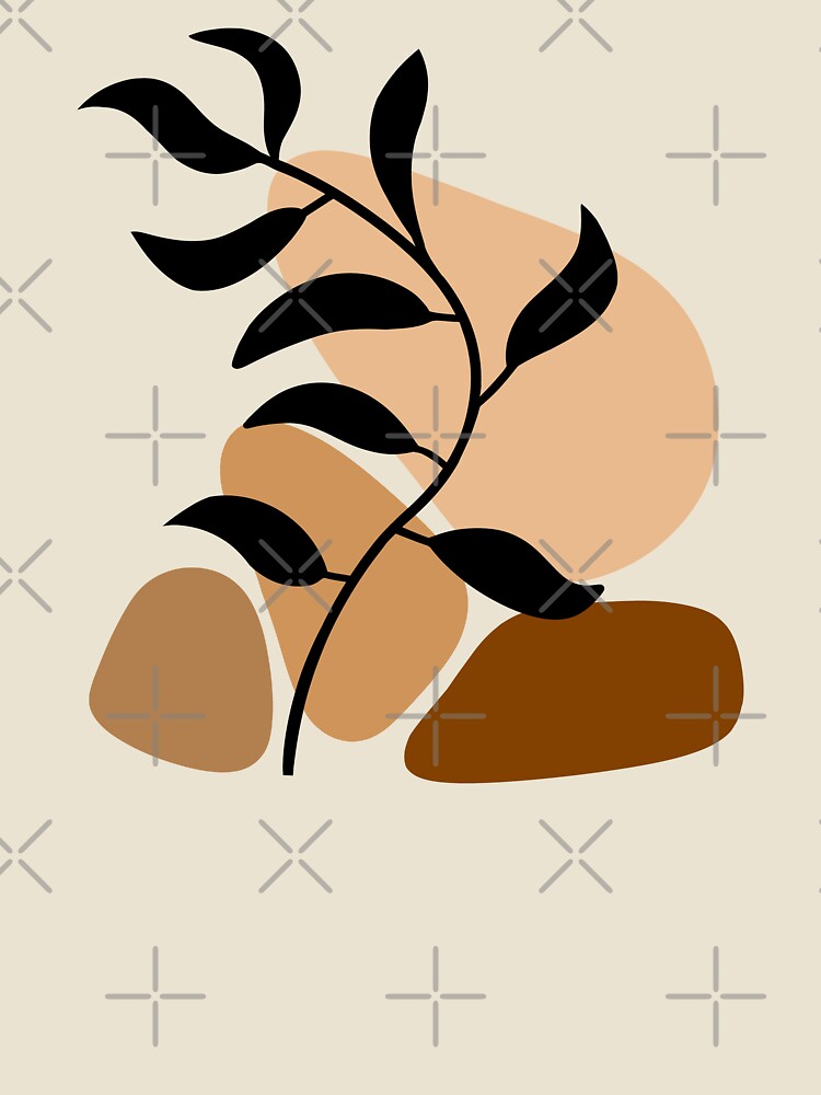 Chocolate Brown Boho Design by Sartoris Art