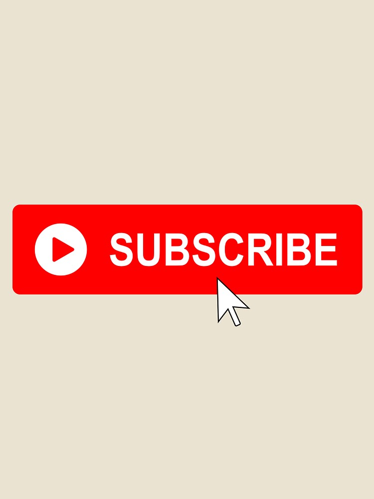 SubScribe to my channel Youtube Novelty Design by popotamfriends Unisex , , , Long Sleeve Tee