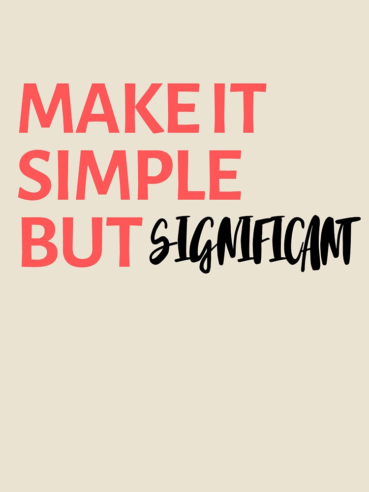 Make it simple, but significant by EnlightParis Unisex , , , Long Sleeve Tee