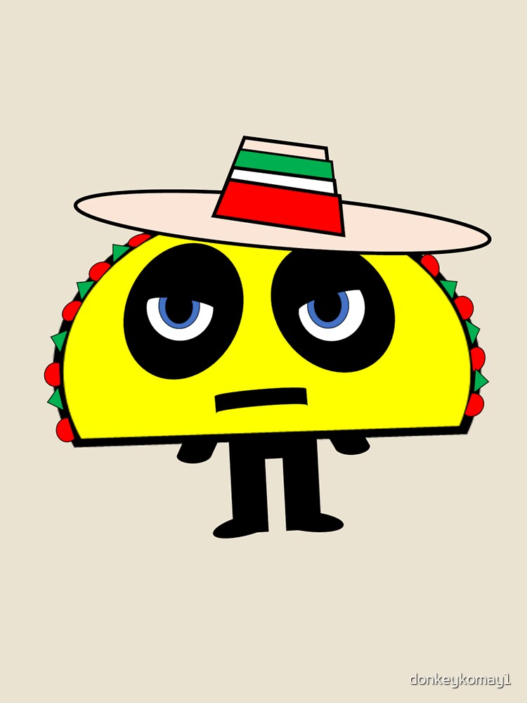 Sad taco by donkeykomay1 Unisex , , , Long Sleeve Tee