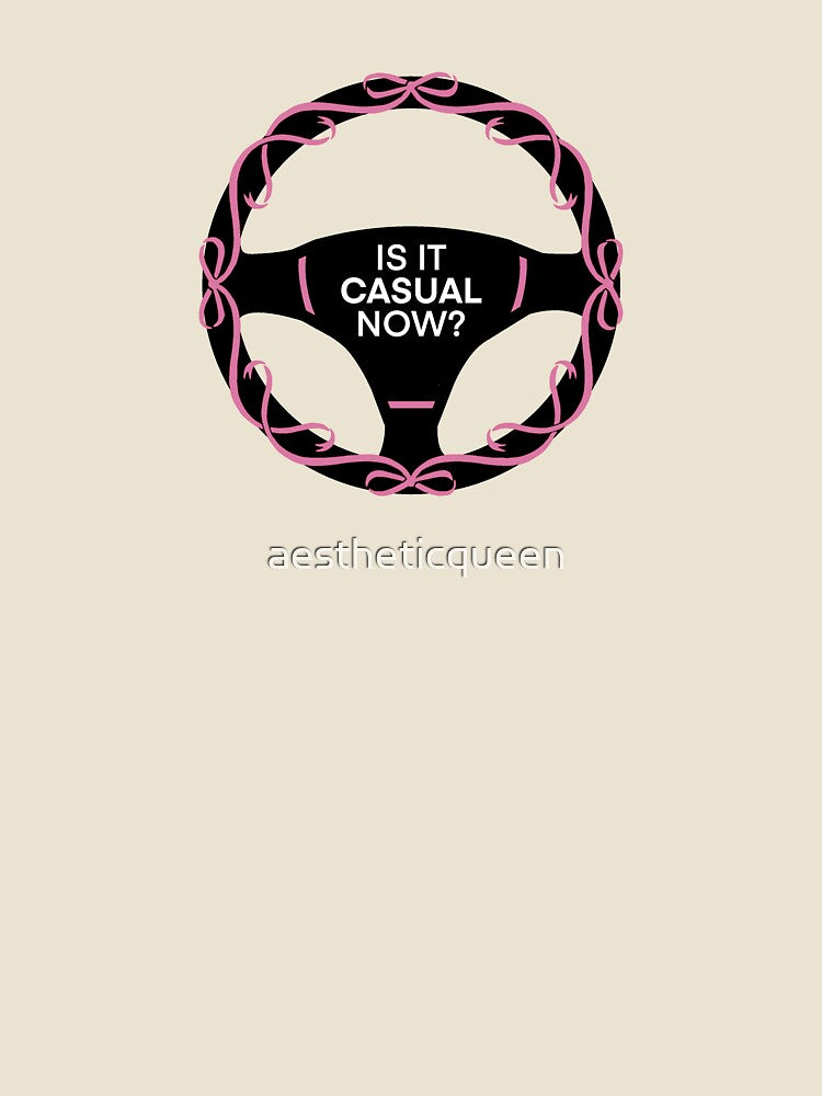 Is It Casual Now? Coquette Steering Wheel Bows and Ribbons by aestheticqueen Unisex , , , Long Sleeve Tee