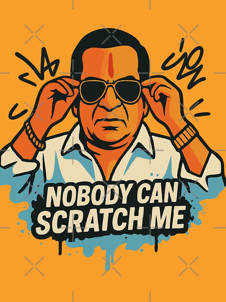 Nobody Can Scratch Me – Brahmanandam Dookudu Meme by The Telugu Guy Unisex , , , Long Sleeve Tee