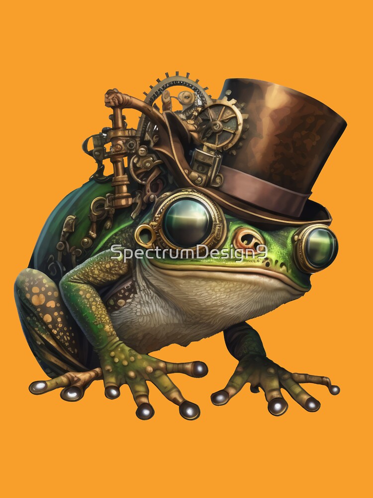 Steampunk Frog VI by SpectrumDesign9
