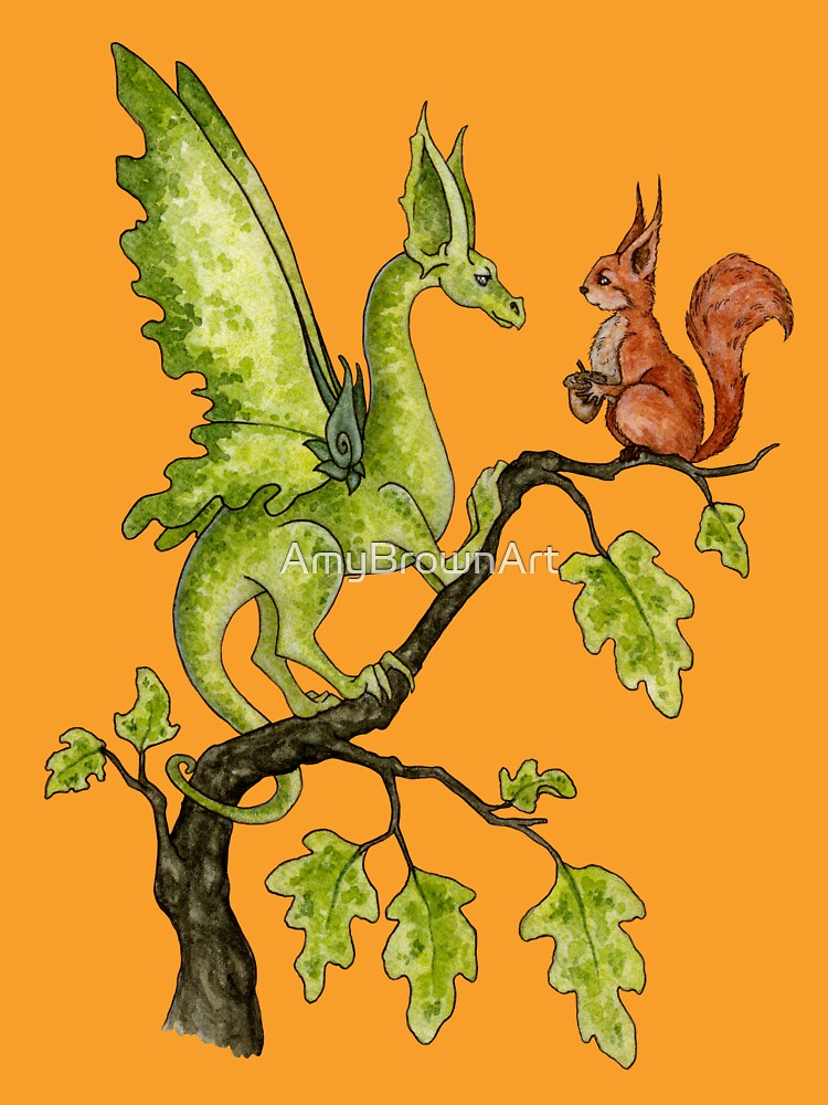 Oak Tree Encounter by AmyBrownArt