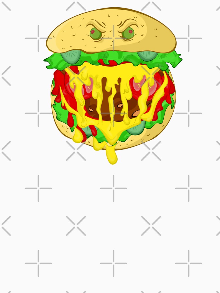 Monster Burger by Mariia Berezhna Unisex , , , Long Sleeve Tee