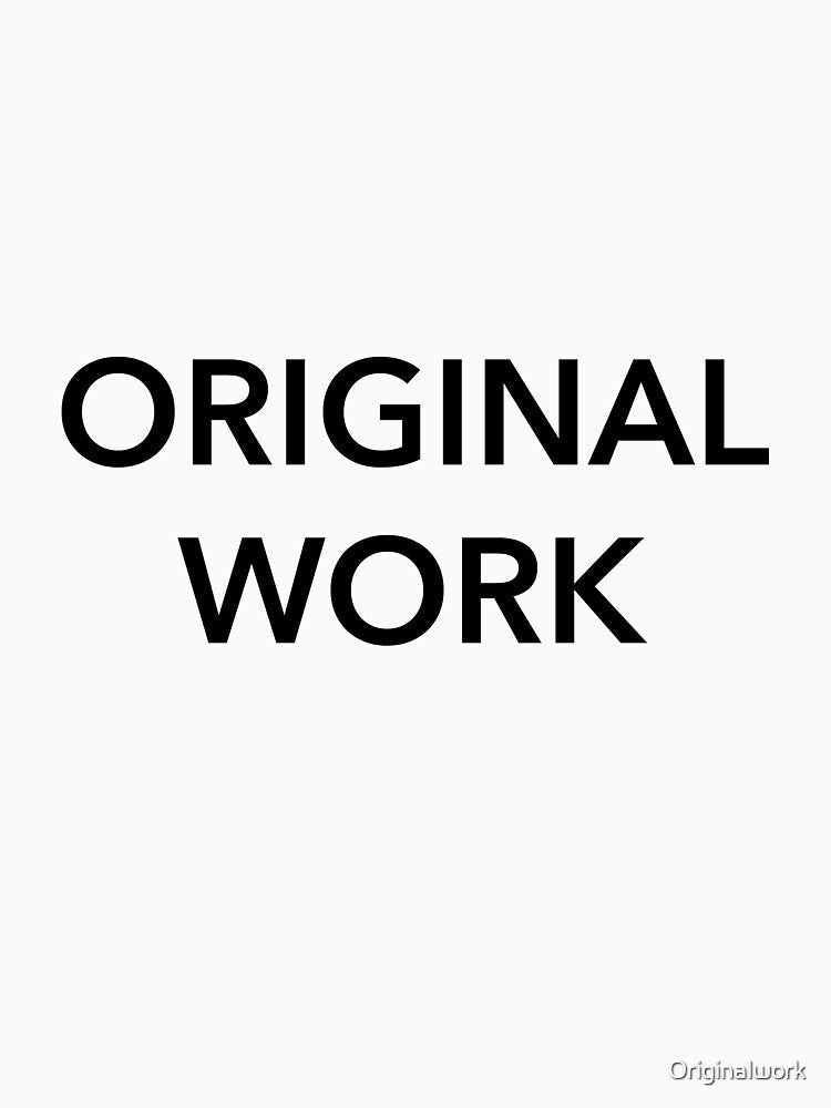 Original work by Originalwork Unisex , , , Long Sleeve Tee