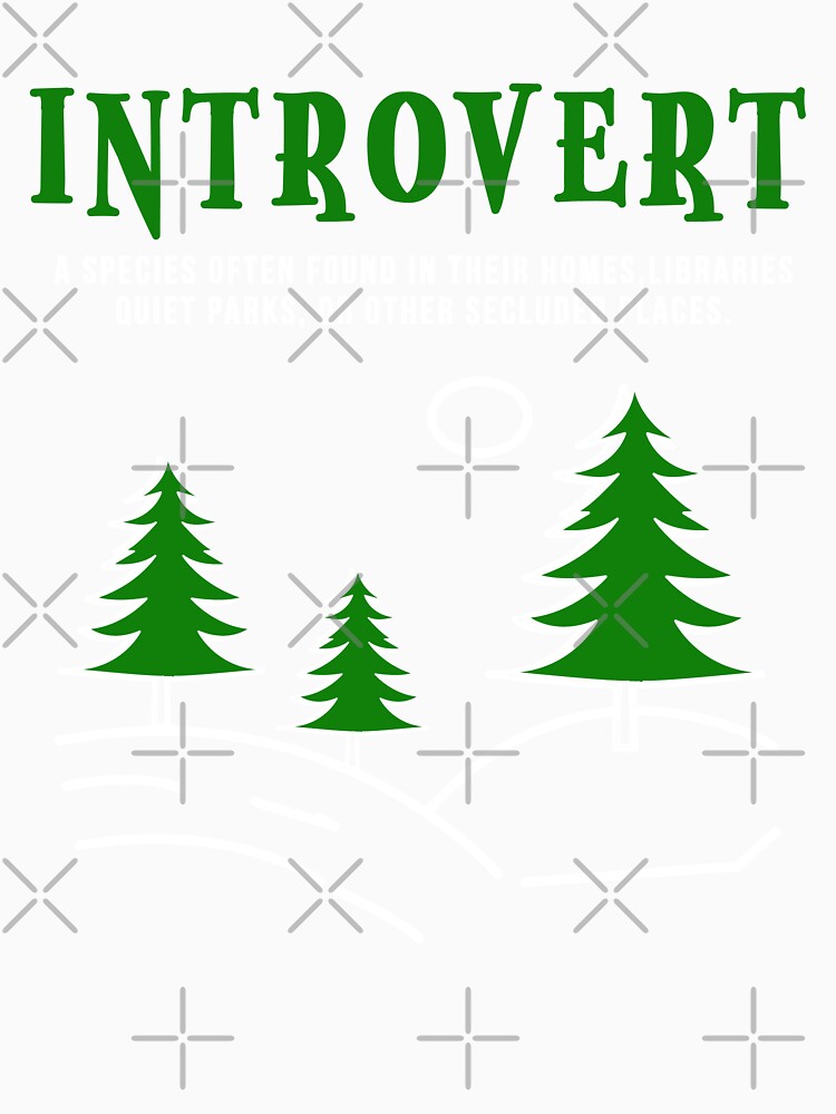 Unique Funny Introvert Draw for Introvert by Doooriginals Unisex , , , Long Sleeve Tee