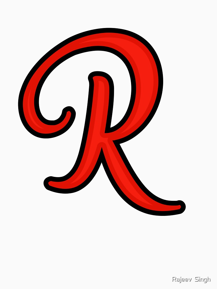 Initial Monogram R by Rajeev Singh Unisex , , , Long Sleeve Tee