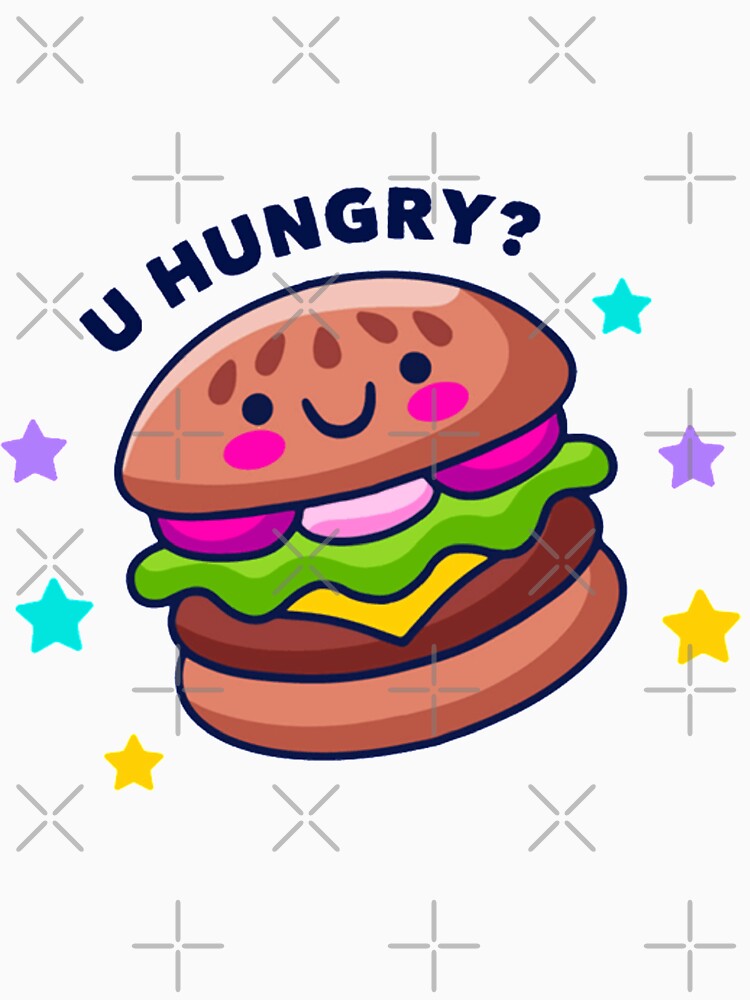 Cartoon Burger by Moni3572 Unisex , , , Long Sleeve Tee