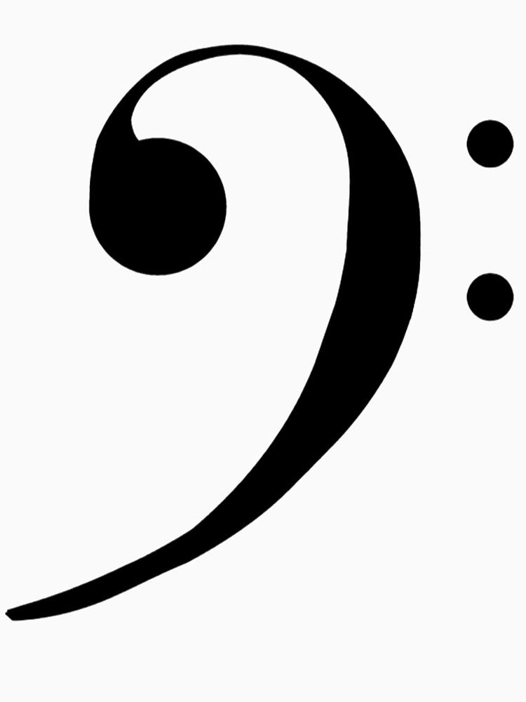 bass clef by kamukad3e87 Unisex , , , Long Sleeve Tee