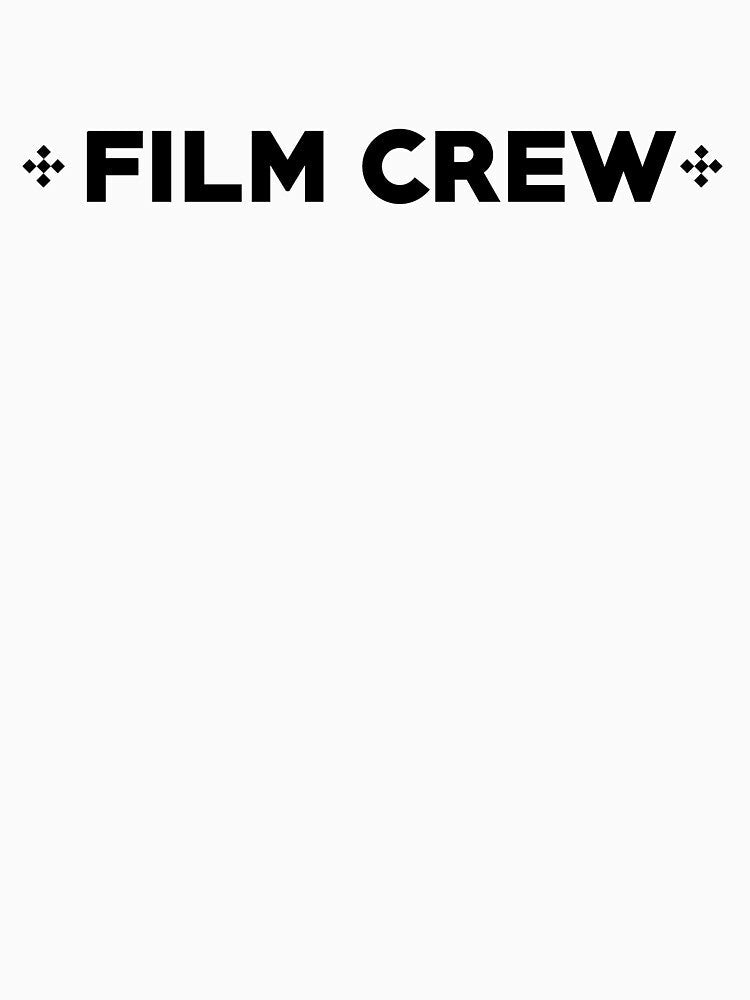 FILM CREW Stylized Design - White Colors by FlakFerret Graphics and Custom wear Unisex , , , Long Sleeve Tee