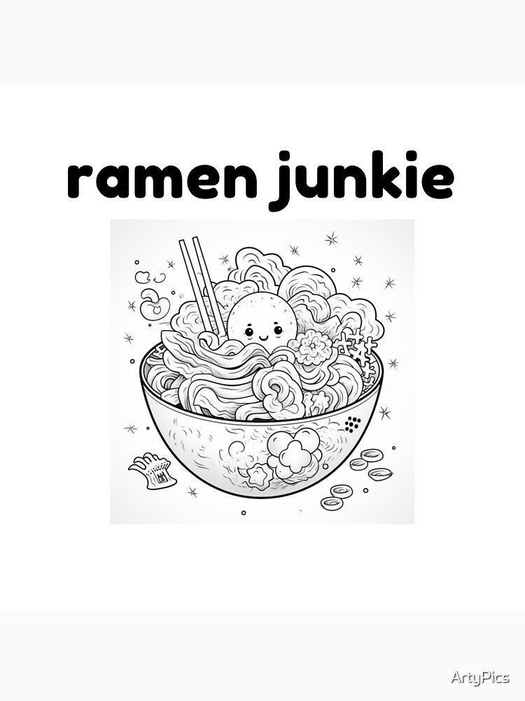 Ramen junkie by ArtyPics Unisex , , , Long Sleeve Tee