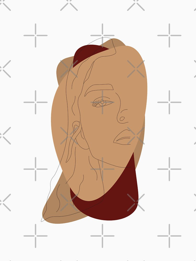 M.B. Line Art Portrait by lauren paulin