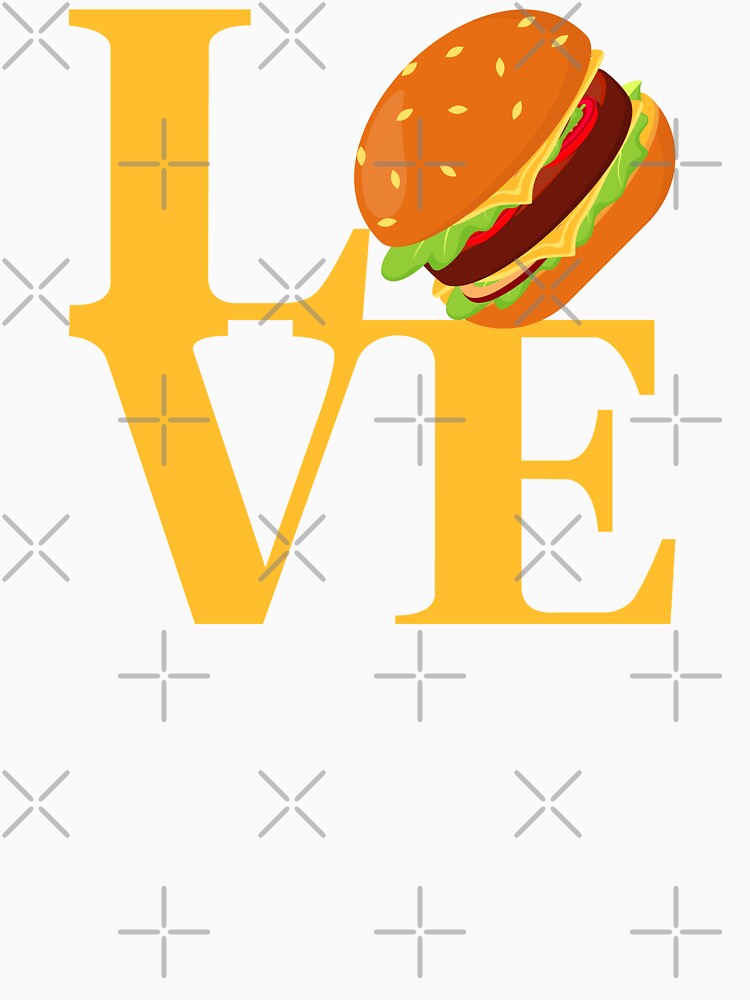 Love Burger Cheeseburger Bun Lover - Philadelphia Pop Culture by el-em-cee Unisex , , , Long Sleeve Tee