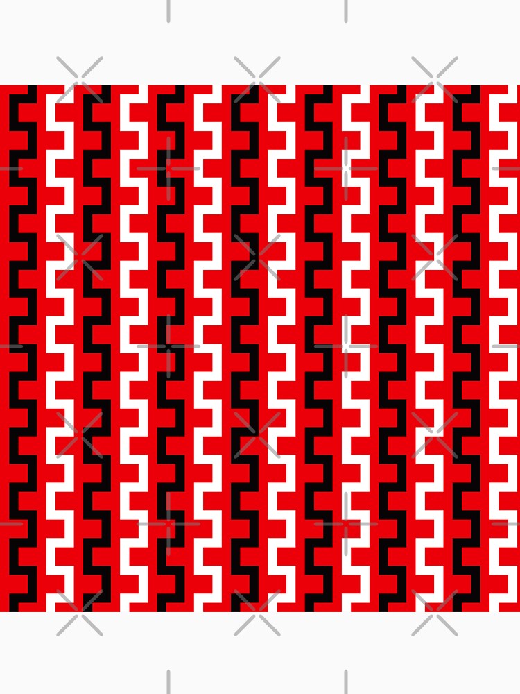 Geometric Pattern 152 (Red line flow) by Geometric Patterns
