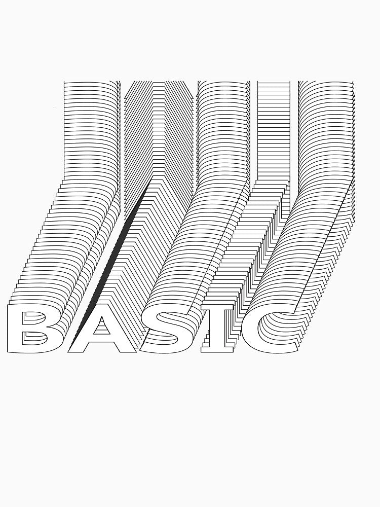 Basic word by zupperman Unisex , , , Long Sleeve Tee