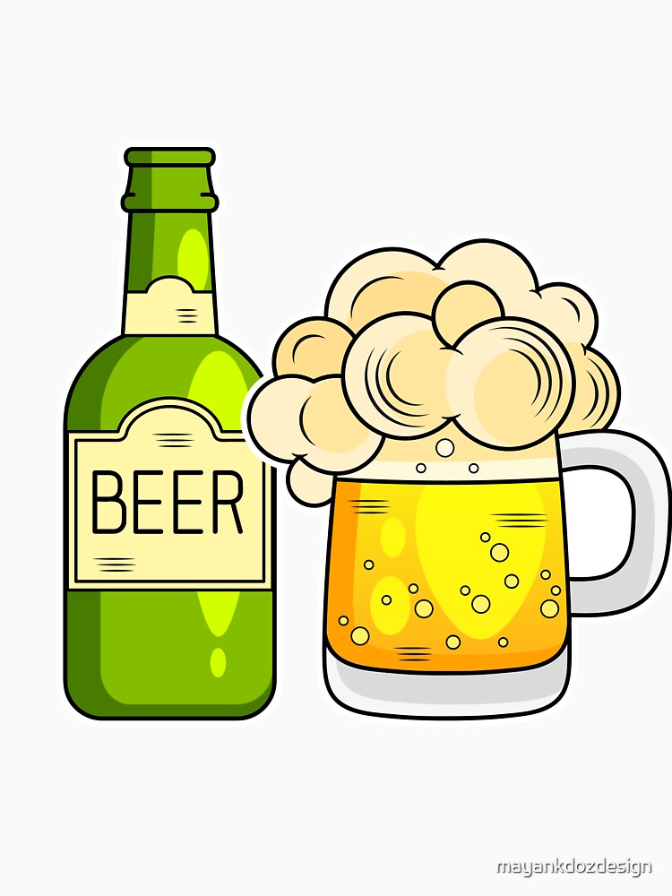 Beer Lover Retro Design by mayankdozdesign Unisex , , , Long Sleeve Tee