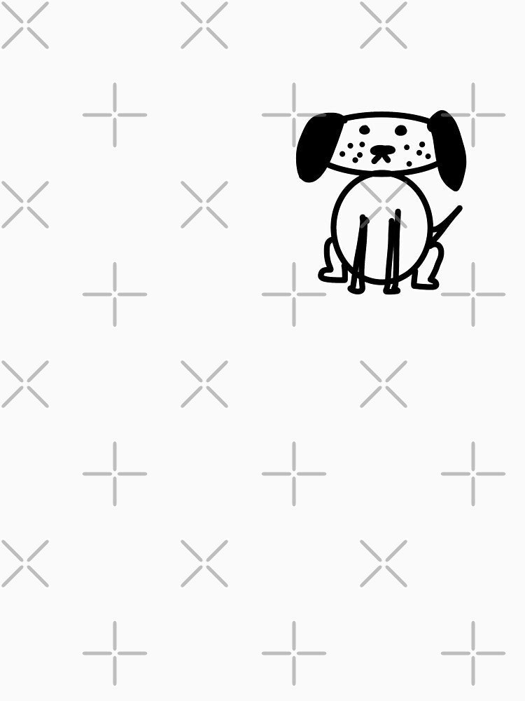 Doodle Dog by Catostrophiqu Unisex , , , Long Sleeve Tee