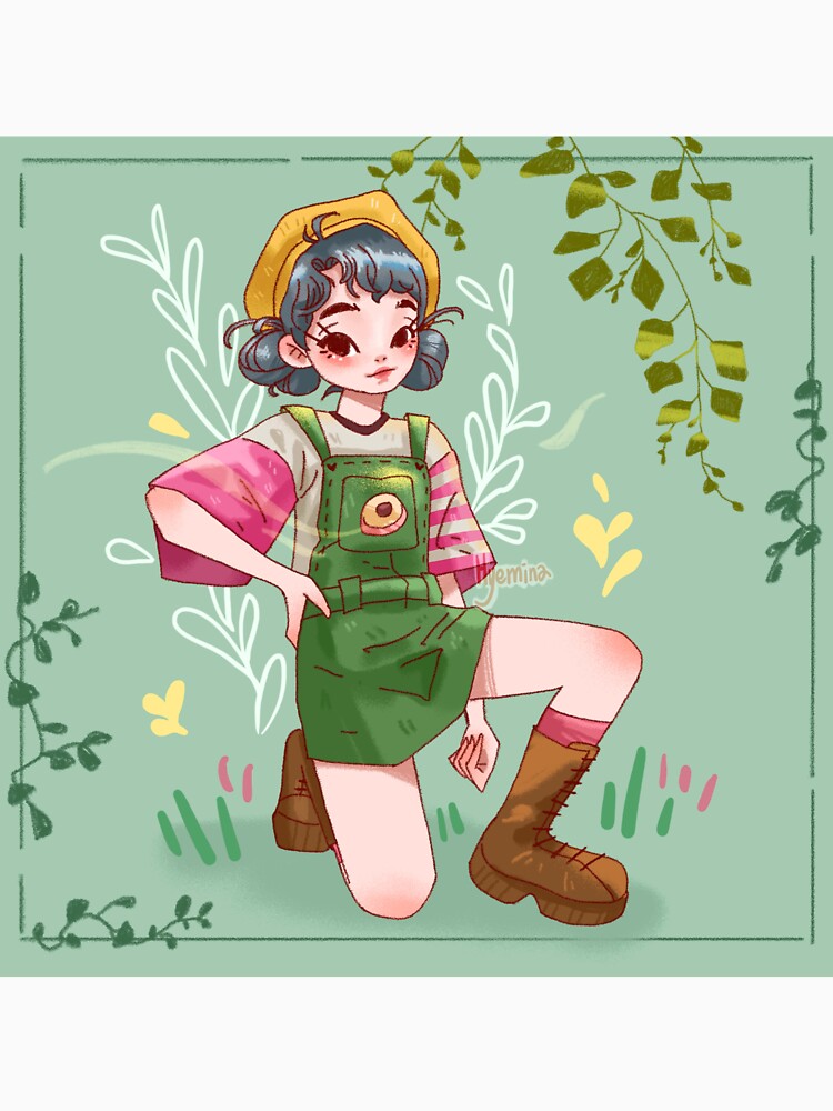 Summer Plant Girl by HYEMINA Unisex , , , Long Sleeve Tee