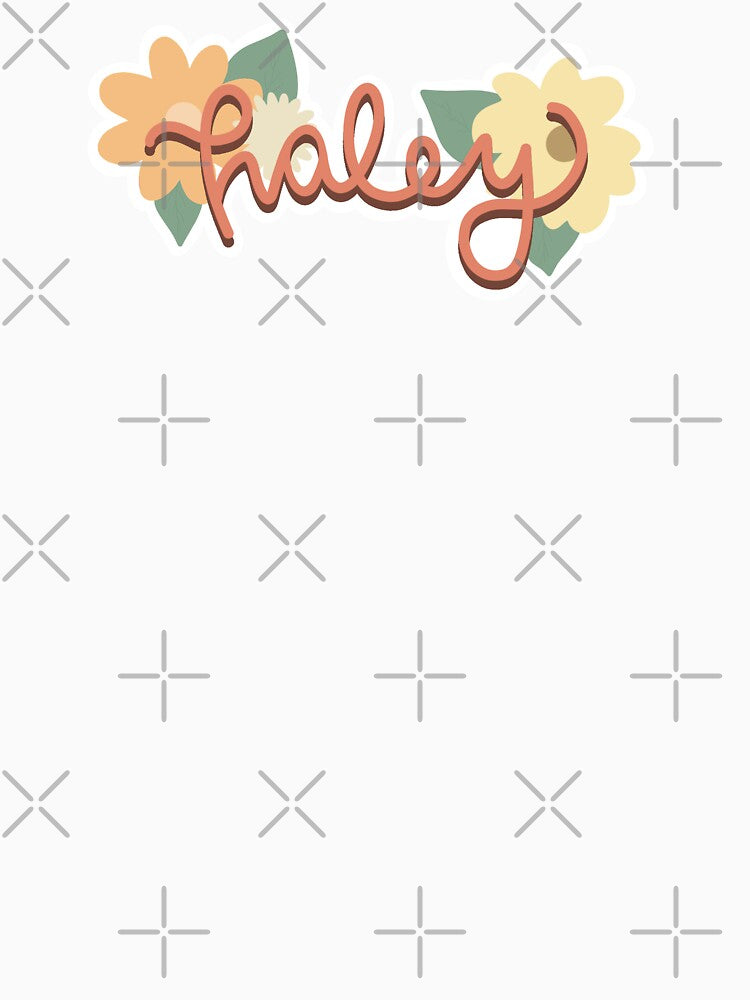 Haley in Cursive by kaylasbubble Unisex , , , Long Sleeve Tee
