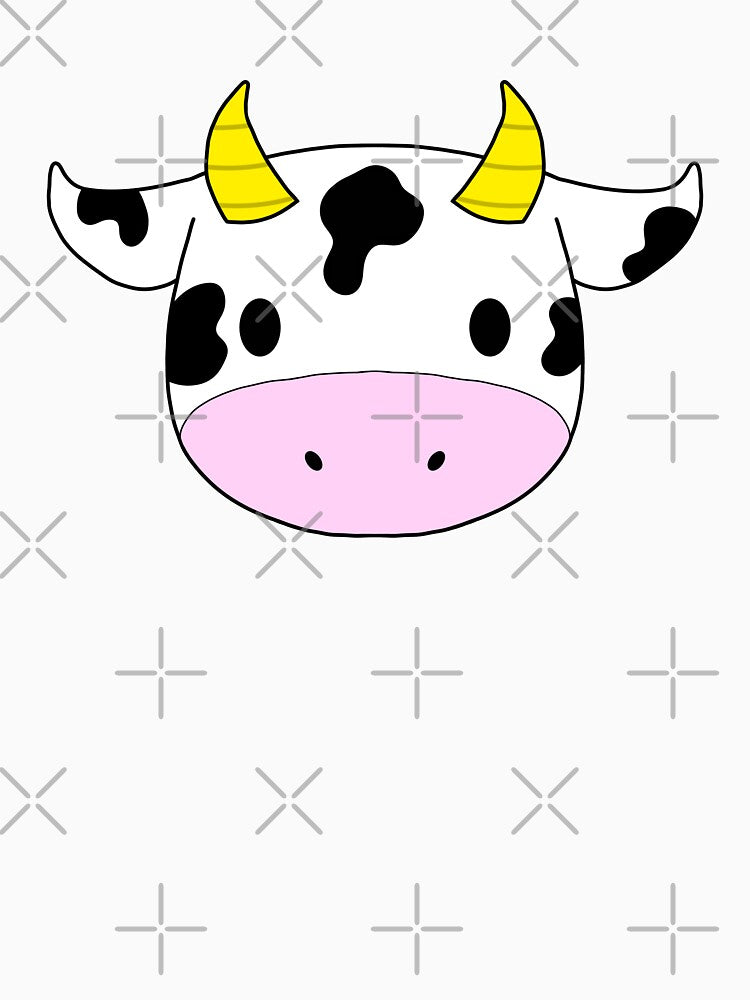 Kawaii Cow - Plain by TheeForestFox Shop Unisex , , , Long Sleeve Tee