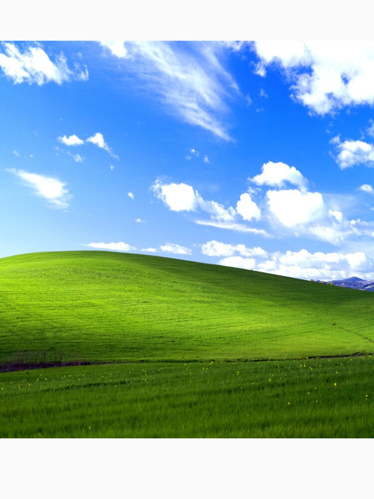 Windows XP Background by GeneralMilkshak Unisex , , , Long Sleeve Tee