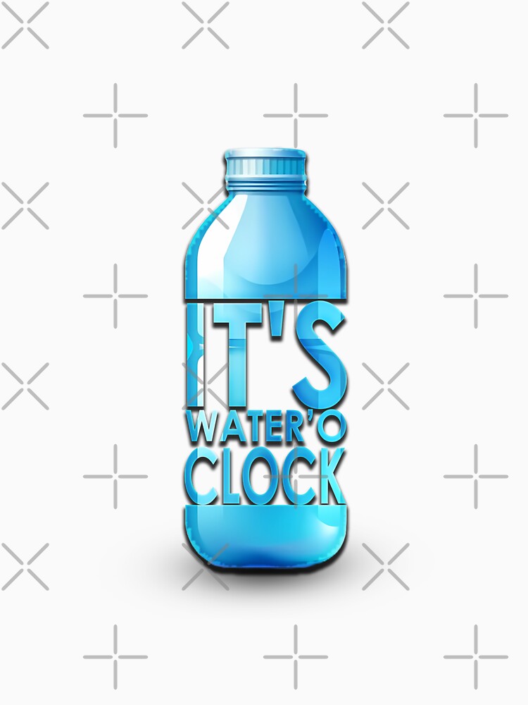 "It's Water'o Clock" - Black by TyxShop Unisex , , , Long Sleeve Tee