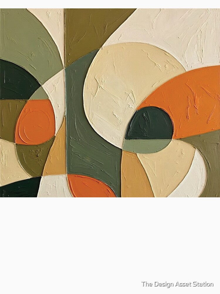 Modern Abstract Geometry - Minimalist Shape Composition by The Design Asset Station