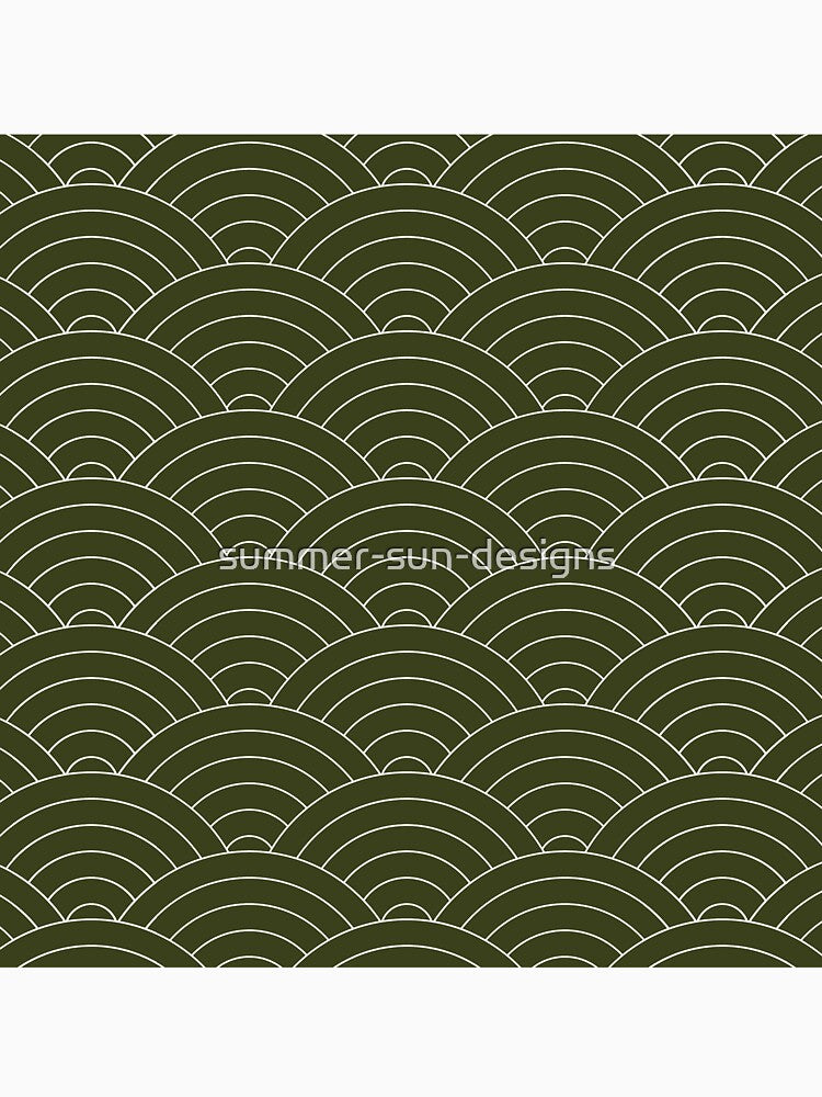 Waves (Olive Green) by summer-sun-designs