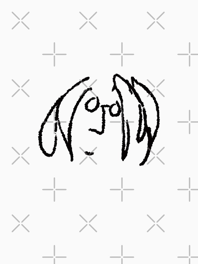 John Lennon Doodle by Danielle Silver