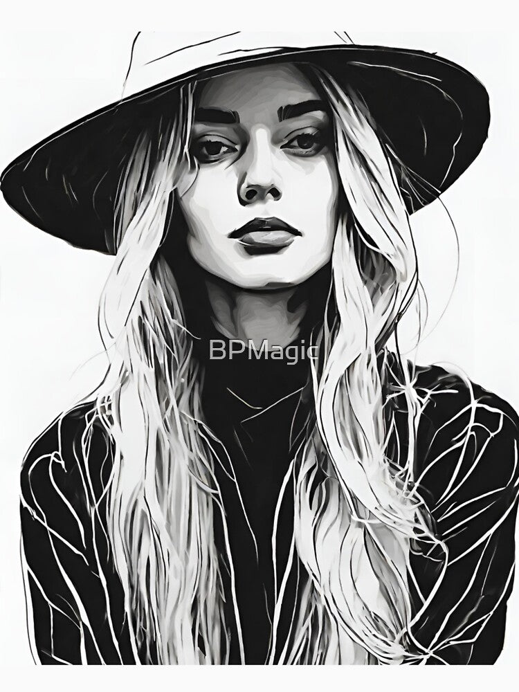 Nicola, Lineart Wallart by BPMagic