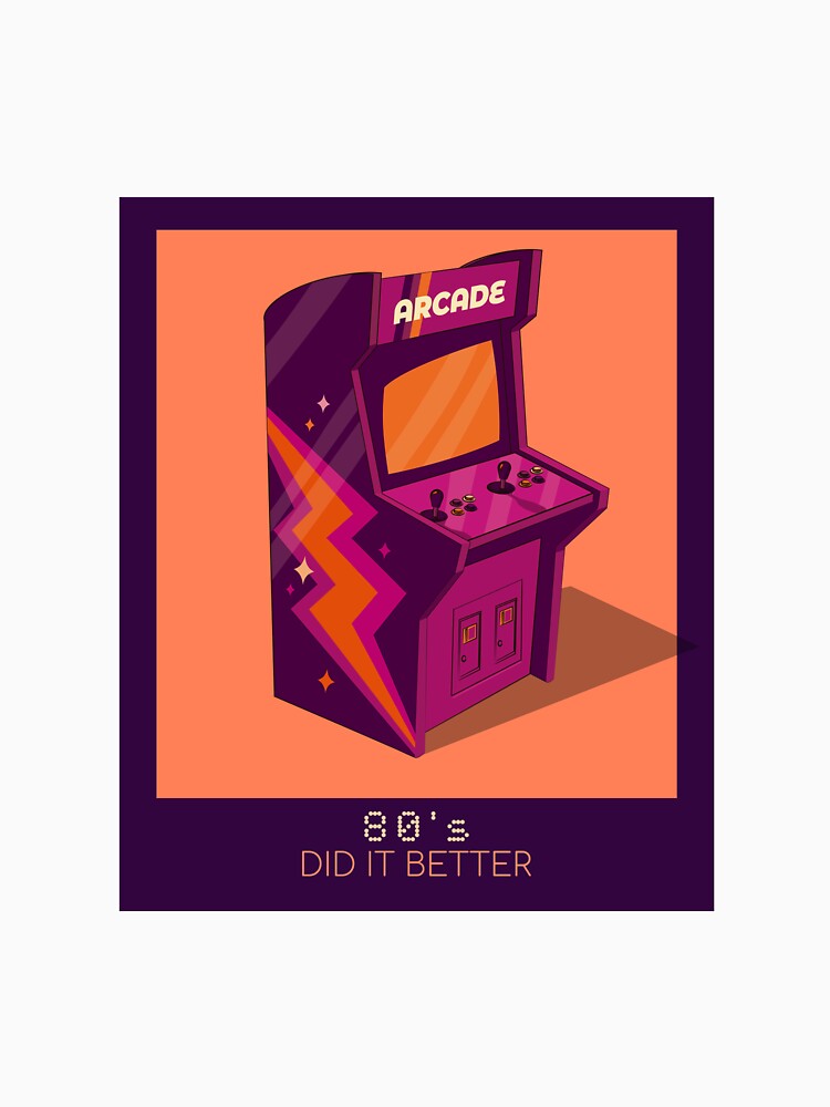 80s DID IT BETTER ARCADE by DanielAshirts Unisex , , , Long Sleeve Tee