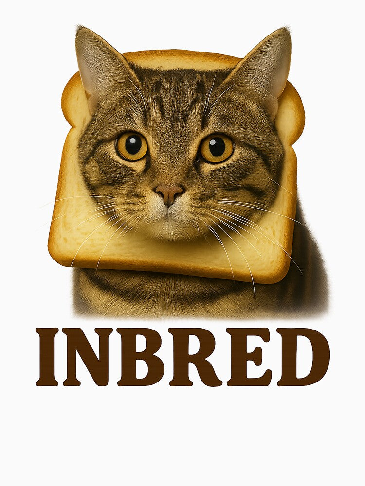 Inbred Cat by NiftyGiftyCo Unisex , , , Long Sleeve Tee