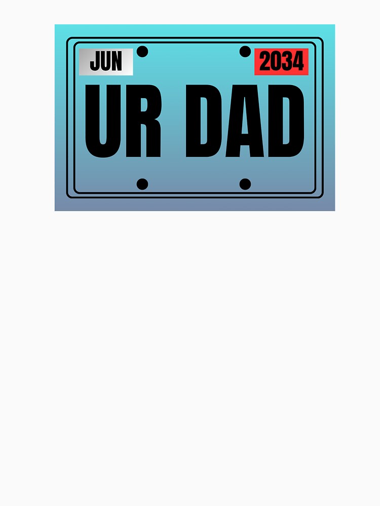 UR DAD sticker by Evan's Oddities Unisex , , , Long Sleeve Tee
