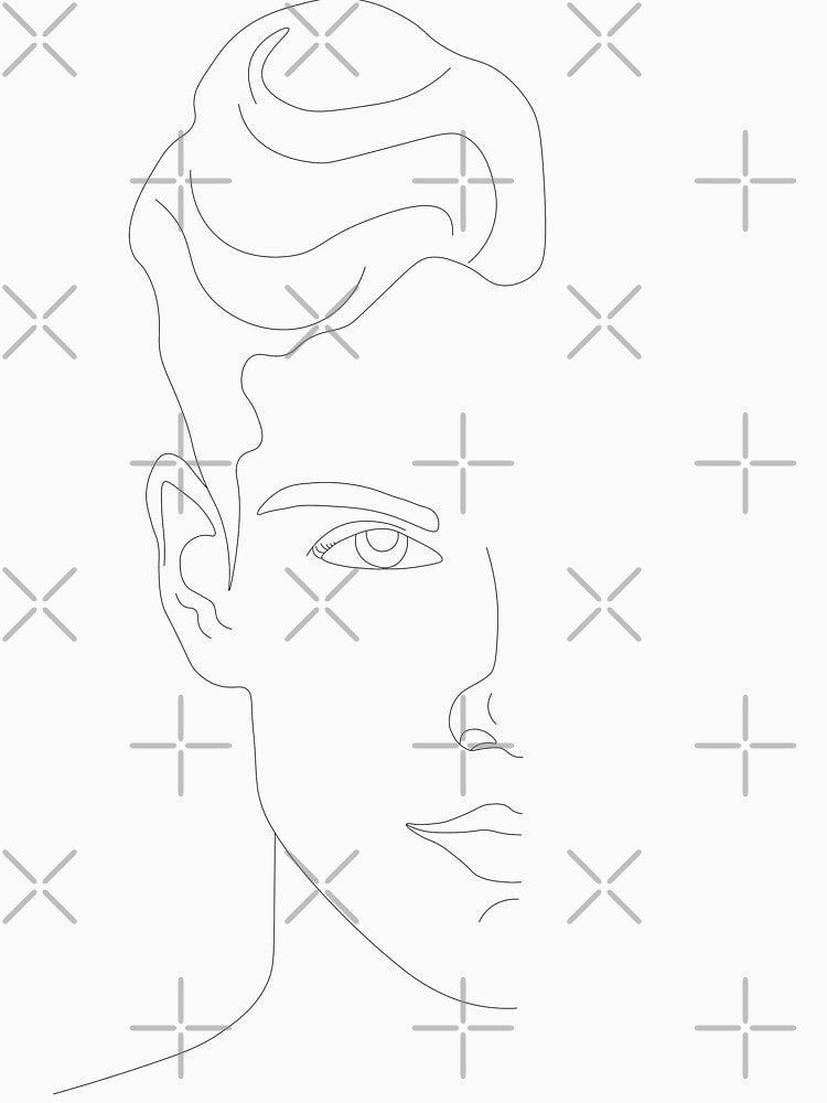 D.S. Line Art Portrait by lauren paulin