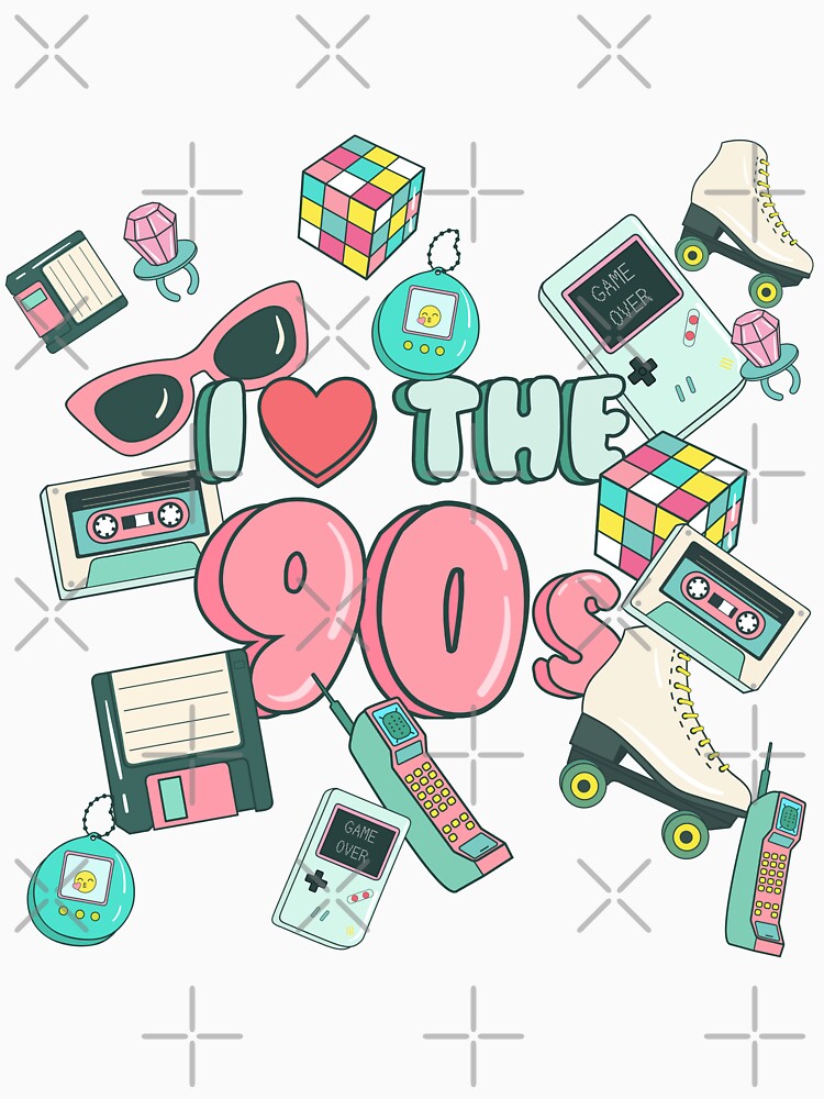 I love the 90s, 90s babies, born in the 90s, old school 90s stuff by Jessiecrow87 Unisex , , , Long Sleeve Tee