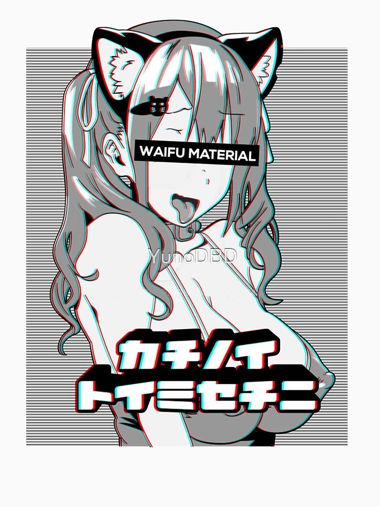 Waifu material by YunoDBD Unisex , , , Long Sleeve Tee