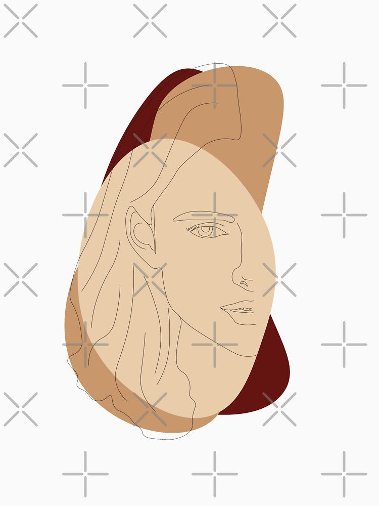 K.K. Line Art Portrait by lauren paulin