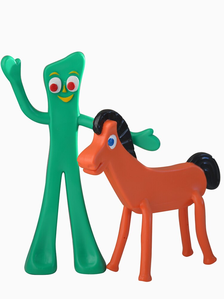 Gumby and Pokey cartoon art by RedManzanas Unisex , , , Long Sleeve Tee