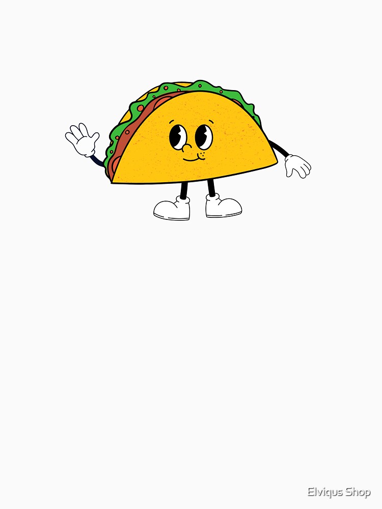 Smiling Taco Character by Elviqus Shop Unisex , , , Long Sleeve Tee
