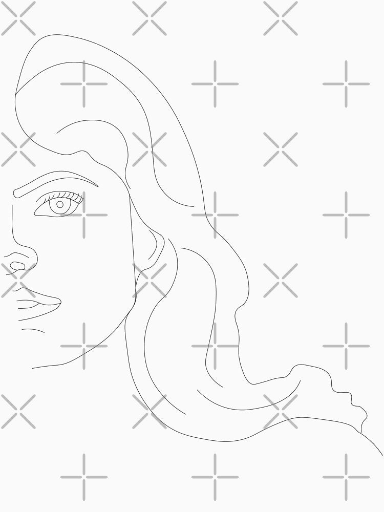 A.D. Line Art Portrait by lauren paulin