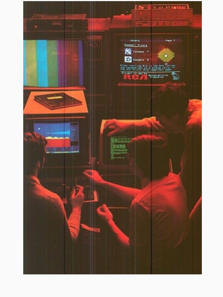 retro 80s computer by BrontesWhimsyStore Unisex , , , Long Sleeve Tee