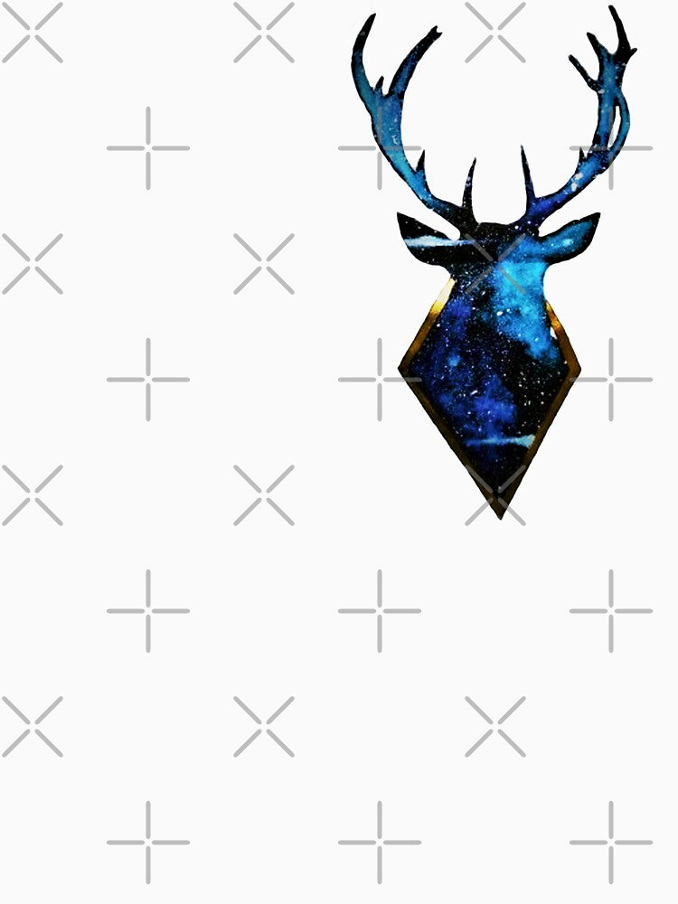 Galaxy Deer by Mimik-Ink Unisex , , , Long Sleeve Tee