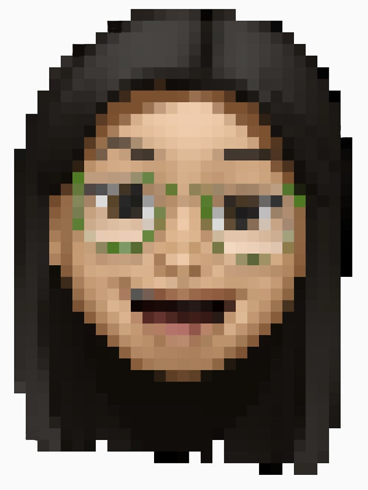 Pixel head by SeaFury and Pete Unisex , , , Long Sleeve Tee