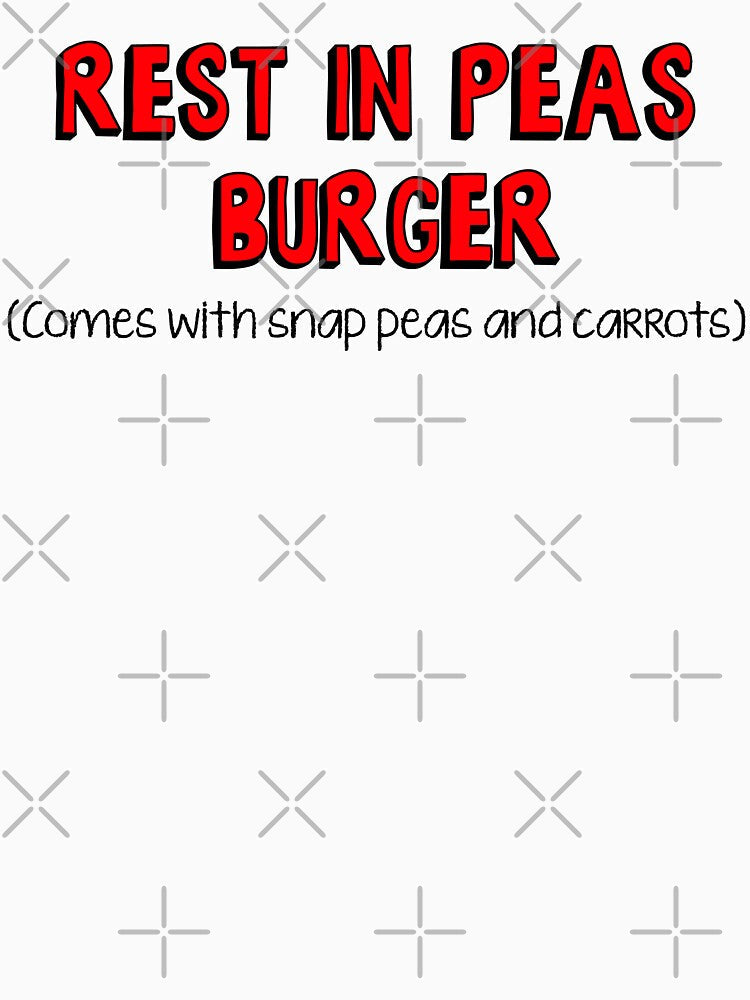 Burger of the Day: Rest in Peas by thelasttype Unisex , , , Long Sleeve Tee