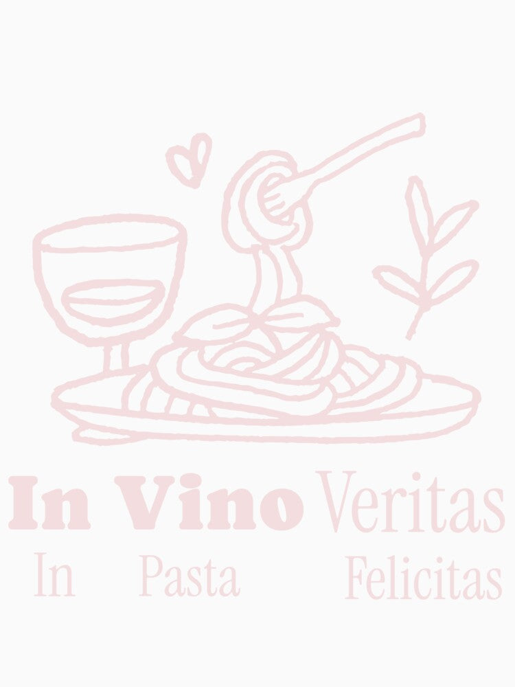In Vino Veritas, In Pasta Felicitas – Italian Food Lover by VinoVibesApp Unisex , , , Long Sleeve Tee