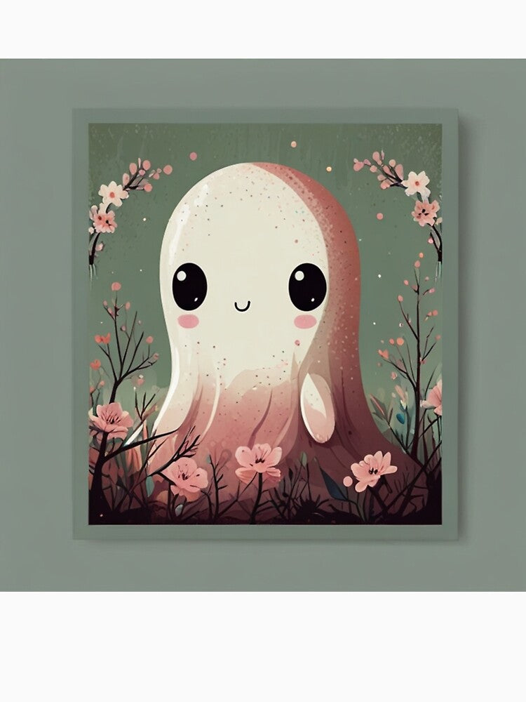 Funny Ghost Kawaii Cute | Ghost Kawaii Cute Humor Print by Joy-boy-op Unisex , , , Long Sleeve Tee