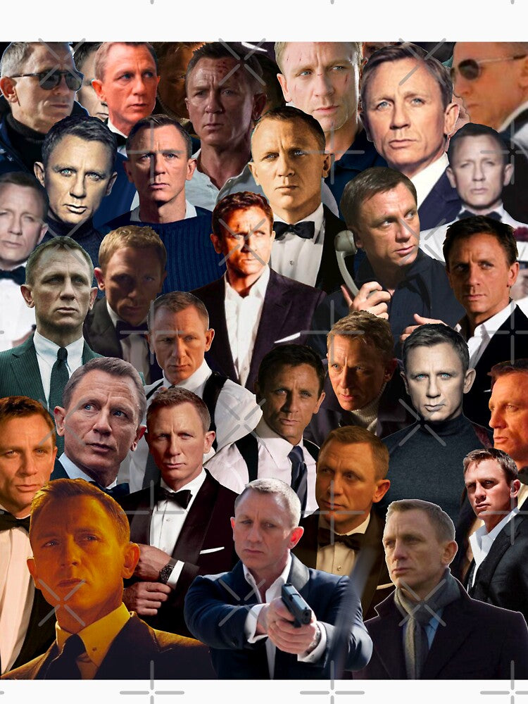 Daniel Craig Photo Collage by Jess Designs Unisex , , , Long Sleeve Tee