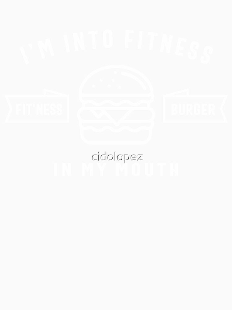 I'm Into Fitness Fit'ness Burger In My Mouth by cidolopez Unisex , , , Long Sleeve Tee