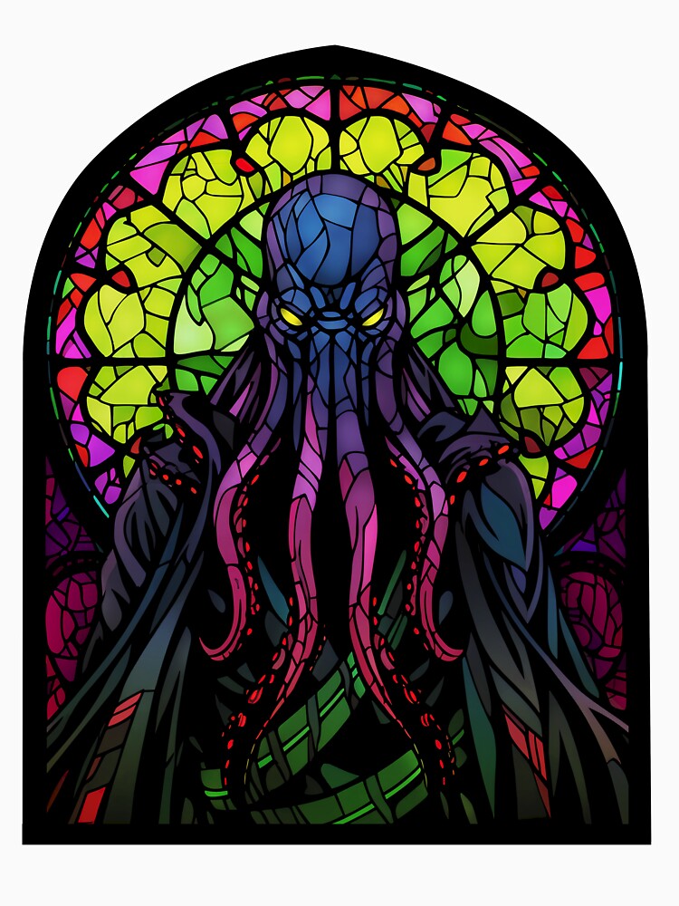 The Mindflayer of Stained Glass by curiographer Unisex , , , Long Sleeve Tee